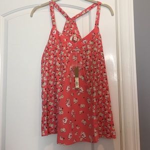 Lauren Conrad coral flower tank