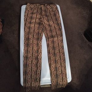 Jessica Simpson Patterned Jeggings - Size 29