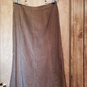 White Stag Petite, Brown Maxi skirt!
