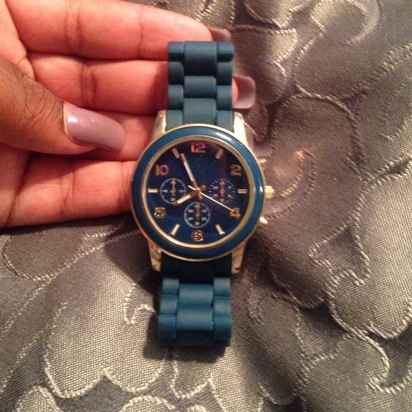 Teal and Gold Watch