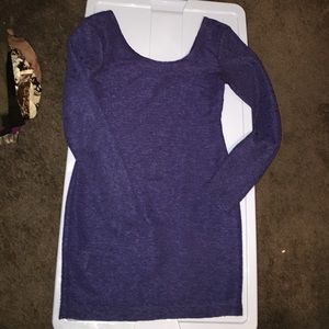 BCBGeneration Dark Blue Long Sleeve Mini Dress