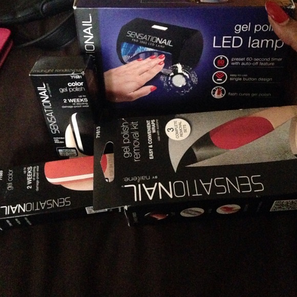Gel polish lamp bundle package