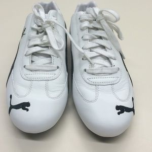 Puma black and white sneakers