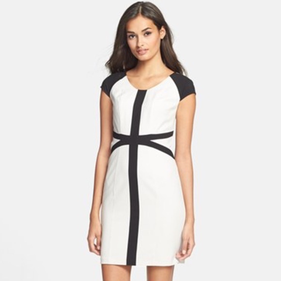 Marc New York Colorblock Sheath Dress Petite