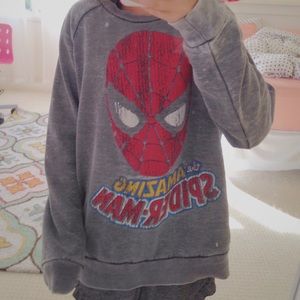 spider man graphic sweater
