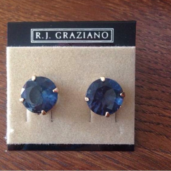 Navy blue R.J Graziano earrings