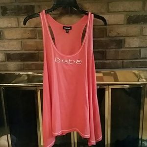 Bebe high low tank top