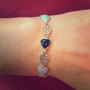 Heart and symbol bracelet