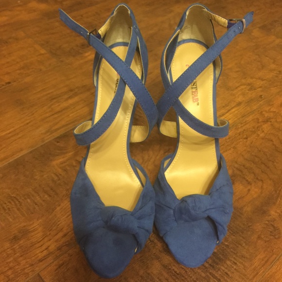 JustFab Shoes - Blue Heeled Sandals