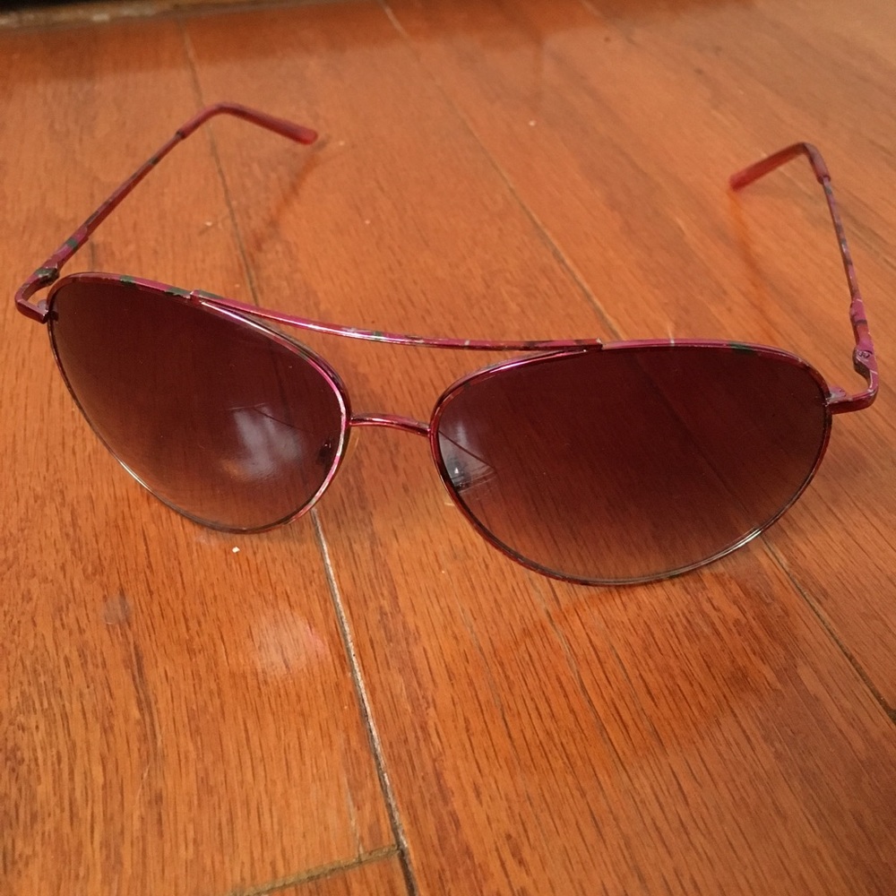 Pink Aviator Sunglasses