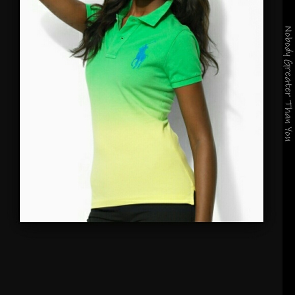 Lime green ralph lauren polo