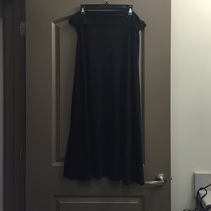 Black maxi skirt