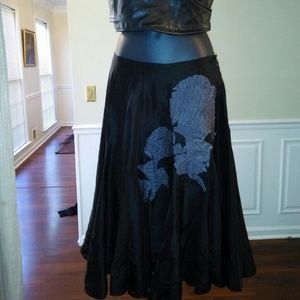 bebe silk skirt