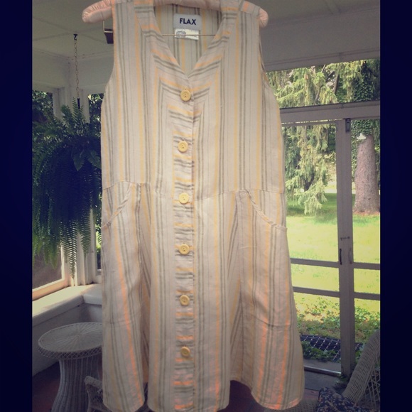 Great linen dress by Flax with pockets