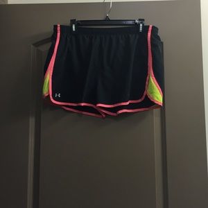 Black Under Armour running shorts