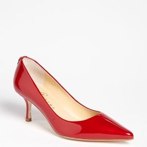 NWT Ivanka Trump -Strawberry Red Indico Pump - 5.5