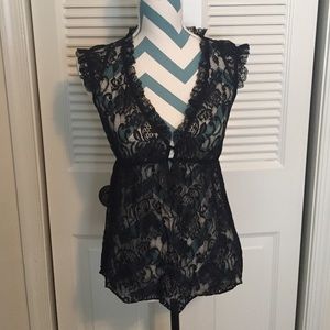 Kimchi Blue Baby Doll Lace Top