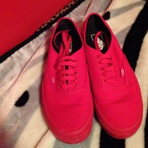 All red vans