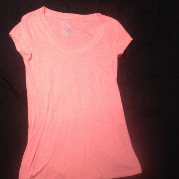 Bright coral v neck.