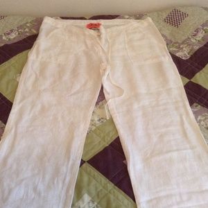 Juicy Couture white linen pants