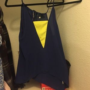Royal Blue & Yellow Tank Top