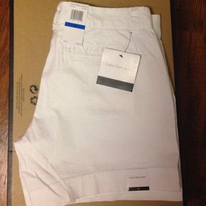 **SALE** Calvin Klein white shorts