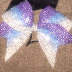 Rhinestoned Ombré cheer bow
