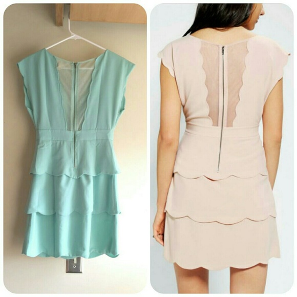 (SOLD) HP | Urban Outfitters | Mint Scallop Dress - Picture 2 of 4