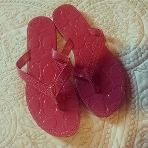 Coach Flip Flops.