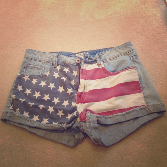 Women's american flag shorts