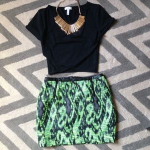 🆕Bright lime green skirt