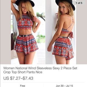 Women's summer 2 piece set S,M,L