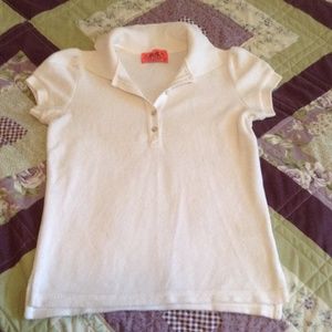 Juicy Couture white terry-cloth top