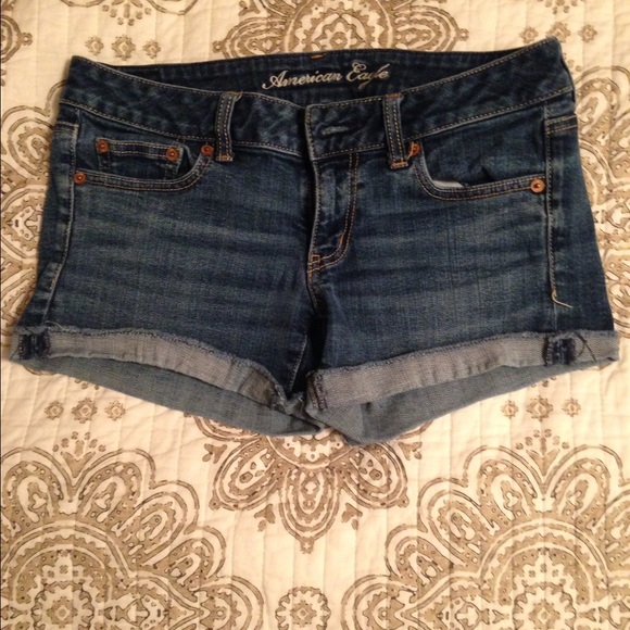American Eagle denim shorts.