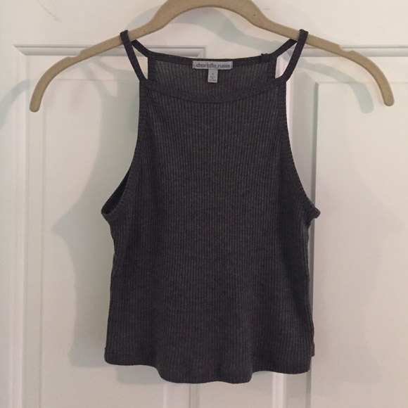 Grey crop top