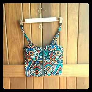 Tribal crop top