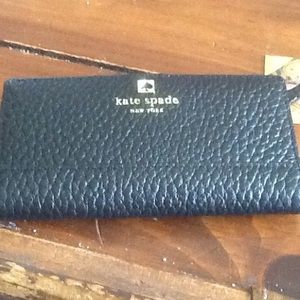 Kate Spade wallet.  Leather black color.