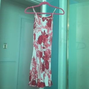Red floral light weight dress