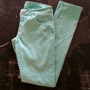 Mint skinny jeans