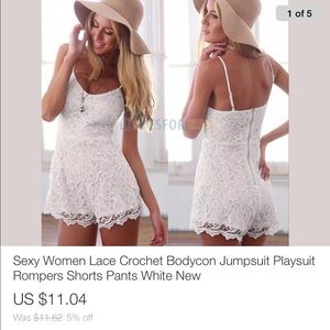 Women's summer lace romper S,M,L.