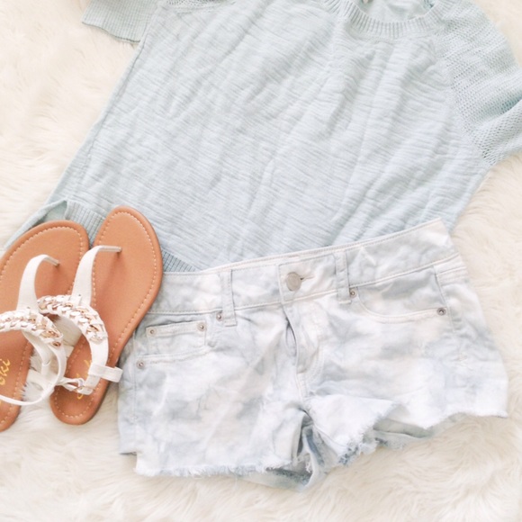 American Eagle Outfitters Denim - AE Blue & White Tye Dye Shorts