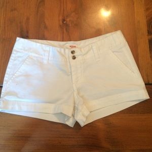 White cotton shorts