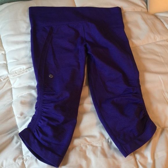 Purple Lululemon In The Flow Crop II - Picture 3 of 4