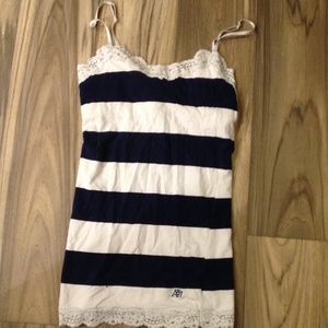 Aeropostale blue and white cami.