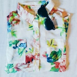 Printed Floral Blouse