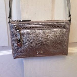 Cole Haan Silver Shoulder/Crossbody Bag.