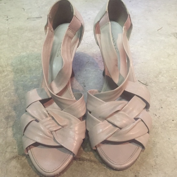 Light pink strappy heels