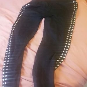 Square Studded Black Leggings