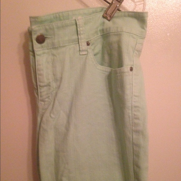 Mint skinny jeans