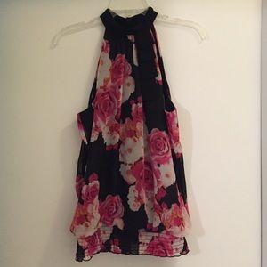 Fancy floral tank top